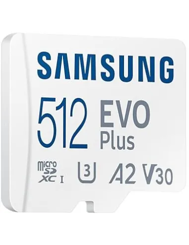 Samsung EVO Plus MicroSDXC 512GB UHS-I U3 V30 Clase 10 con Adaptador