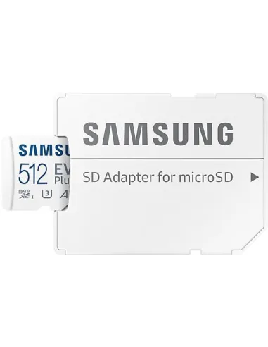 Samsung EVO Plus MicroSDXC 512GB UHS-I U3 V30 Clase 10 con Adaptador