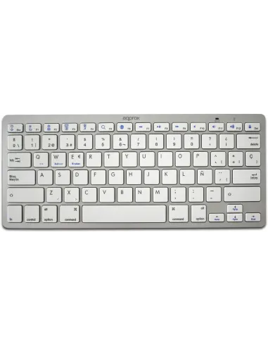 Approx APPKBBT02S Teclado Bluetooth 3.0 Blanco