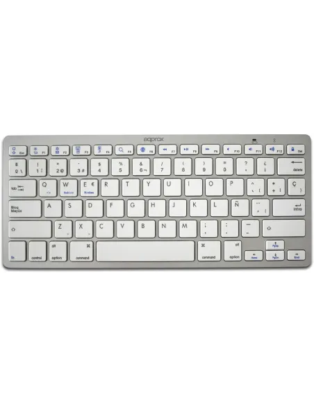 Approx APPKBBT02S Teclado Bluetooth 3.0 Blanco
