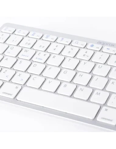 Approx APPKBBT02S Teclado Bluetooth 3.0 Blanco