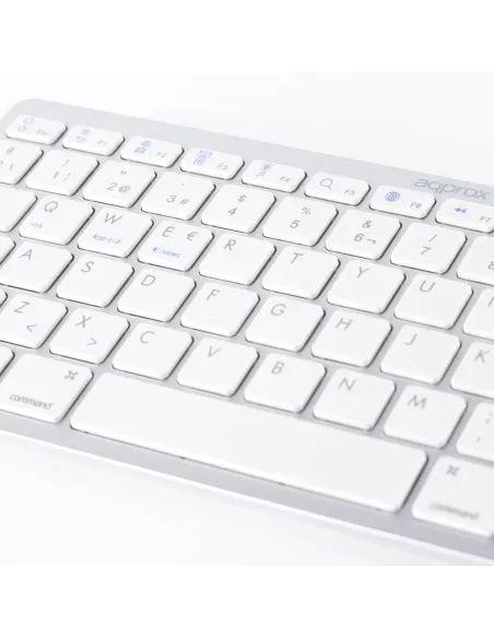Approx APPKBBT02S Teclado Bluetooth 3.0 Blanco
