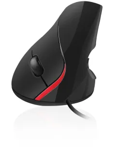 Ewent EW3156 Ratón Óptico Vertical 1000DPI Negro-FTRRCA0546