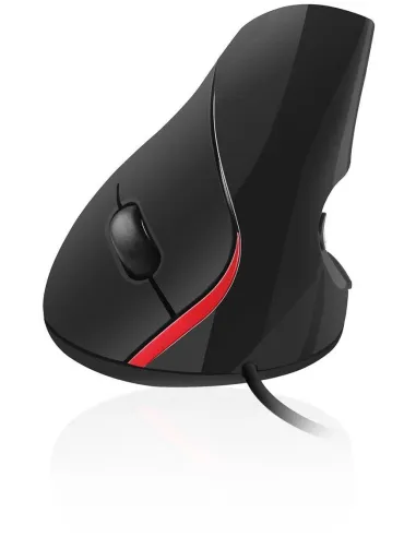 Ewent EW3156 Ratón Óptico Vertical 1000DPI Negro