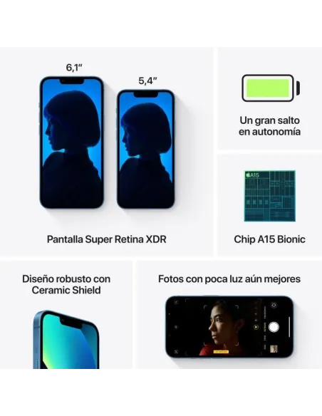 Apple iPhone 13 128GB Azul (Reacondicionado)