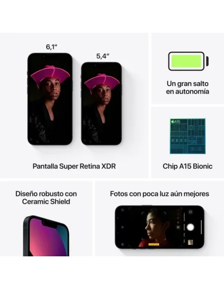 Apple iPhone 13 128GB Medianoche (Reacondicionado)