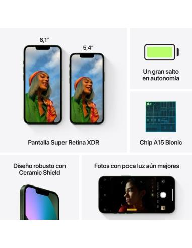 Apple iPhone 13 128GB Verde Alpino (Reacondicionado)
