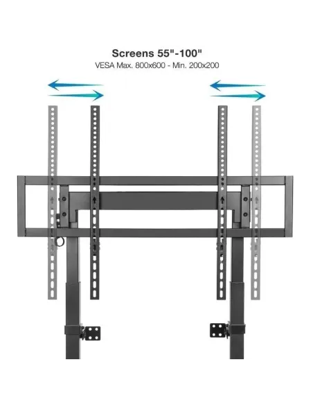 TooQ Hiperión FS2280M-B Soporte de Pared Para TV 55-100" Máx. 120Kg Negro