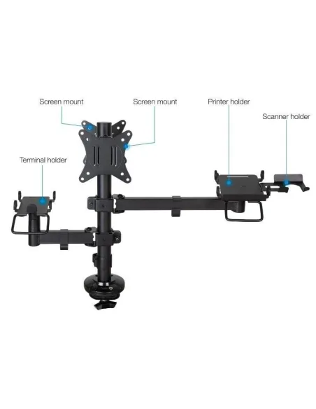 TooQ TQPM0002 Soporte de Mesa para TPV/Impresora/Pantallas/Terminal/Lector