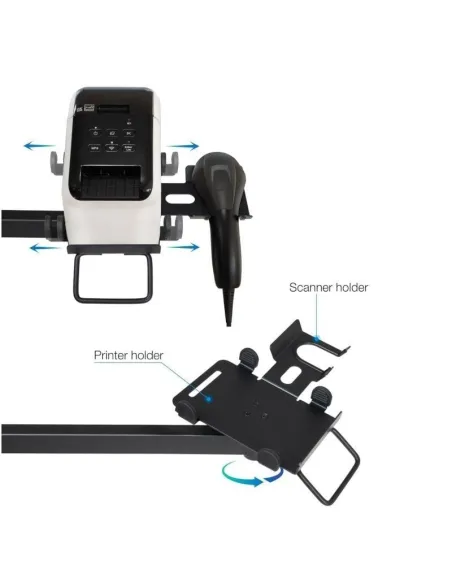 TooQ TQPM0002 Soporte de Mesa para TPV/Impresora/Pantallas/Terminal/Lector