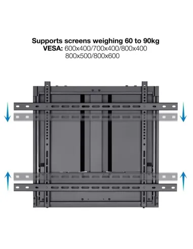 TooQ LPHA7090 Píxel Soporte de Pared para Pantallas Interactivas Regulables para TV 70"-90" VESA 800x600 Máx