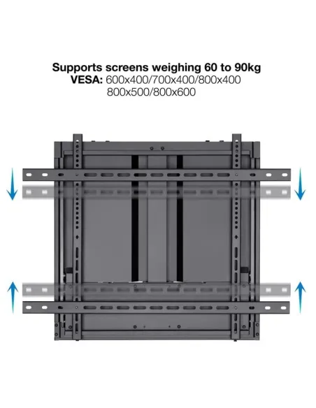 TooQ LPHA7090 Píxel Soporte de Pared para Pantallas Interactivas Regulables para TV 70"-90" VESA 800x600 Máx