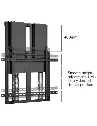 TooQ LPHA7090 Píxel Soporte de Pared para Pantallas Interactivas Regulables para TV 70"-90" VESA 800x600 Máx