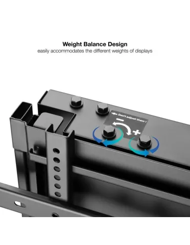 TooQ LPHA7090 Píxel Soporte de Pared para Pantallas Interactivas Regulables para TV 70"-90" VESA 800x600 Máx