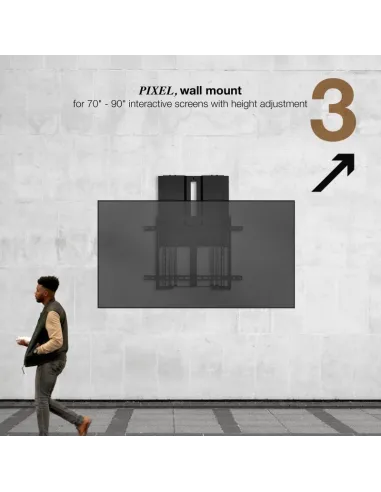 TooQ LPHA7090 Píxel Soporte de Pared para Pantallas Interactivas Regulables para TV 70"-90" VESA 800x600 Máx