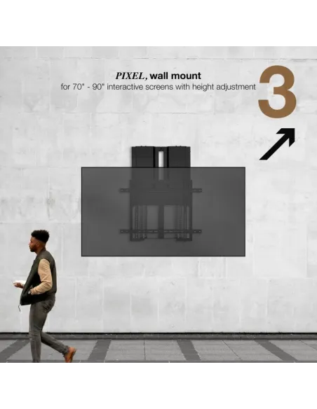 TooQ LPHA7090 Píxel Soporte de Pared para Pantallas Interactivas Regulables para TV 70"-90" VESA 800x600 Máx