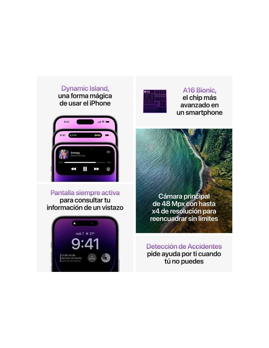 Apple iPhone 14 Pro 128GB Morado Oscuro