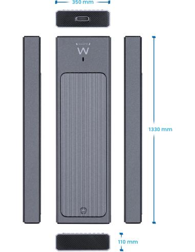 Ewent EW7022 Carcasa para M.2 NVMe PCIe USB 3.2 Gen2