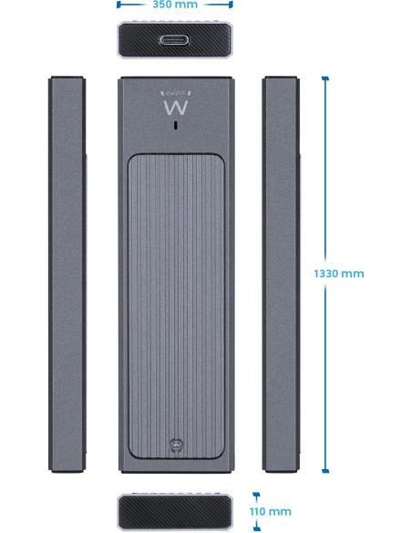 Ewent EW7022 Carcasa para M.2 NVMe PCIe USB 3.2 Gen2