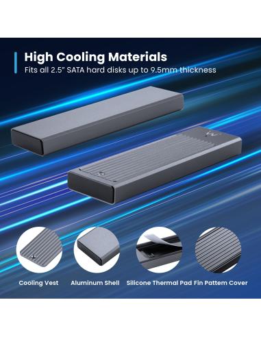 Ewent EW7022 Carcasa para M.2 NVMe PCIe USB 3.2 Gen2