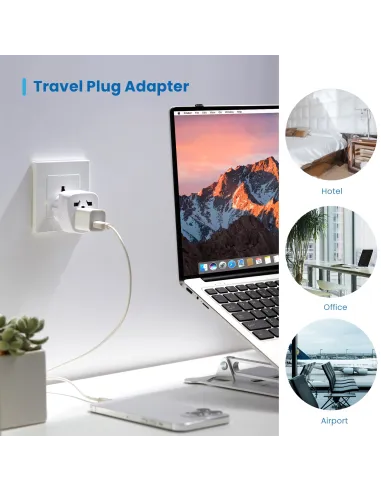 Ewent EW1480 Adaptador de Enchufe Universal
