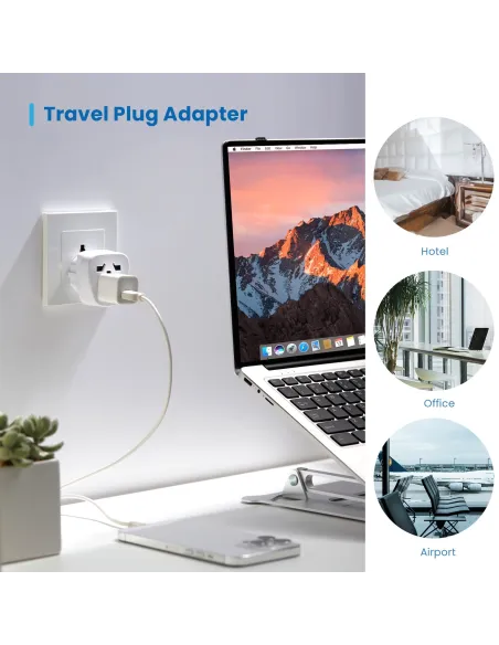 Ewent EW1480 Adaptador de Enchufe Universal