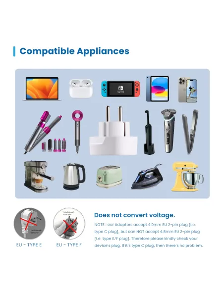 Ewent EW1480 Adaptador de Enchufe Universal