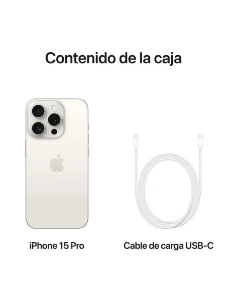Apple iPhone 15 Pro 512GB Titanio Blanco
