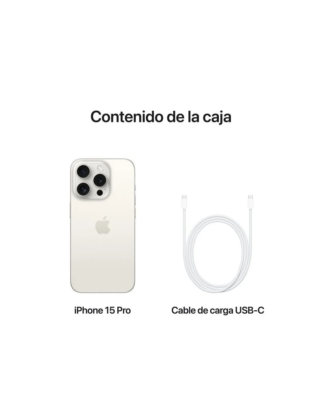 Apple iPhone 15 Pro 512GB Titanio Blanco