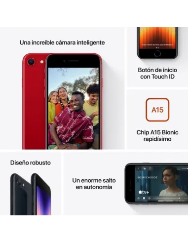 Apple iPhone SE 128GB Rojo (Reacondicionado)