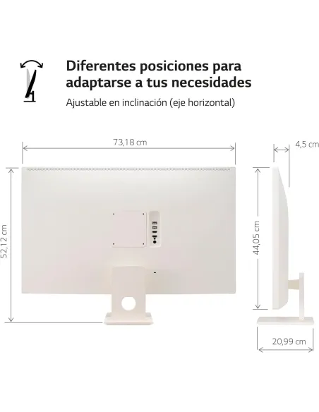 LG MyView Smart Monitor 32SR50F-W 31.5" LED IPS FullHD