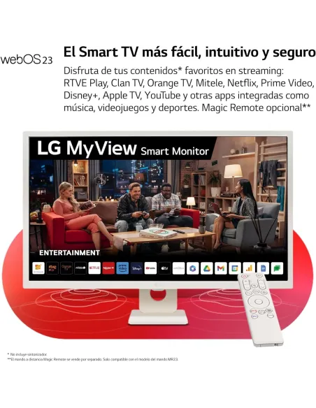 LG MyView Smart Monitor 32SR50F-W 31.5" LED IPS FullHD