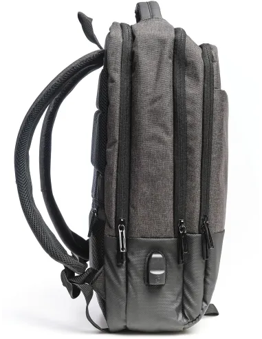 iggual Pack IGG317747 Mochila para Portátil 15.6" Marrón + IGG317624 COM-LED-1600DPI Ratón Óptico Negro