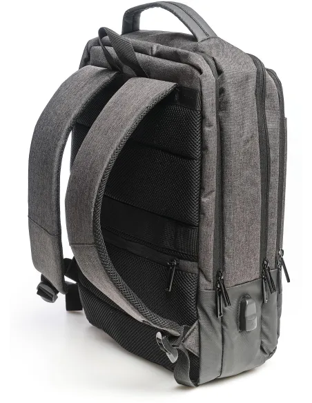 iggual Pack IGG317747 Mochila para Portátil 15.6" Marrón + IGG317624 COM-LED-1600DPI Ratón Óptico Negro