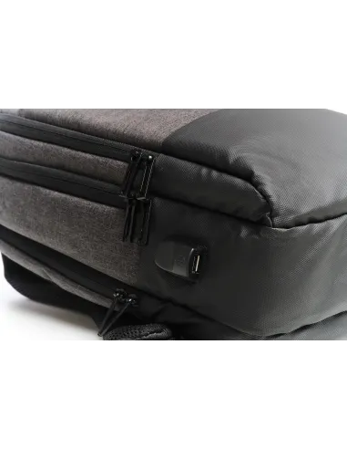 iggual Pack IGG317747 Mochila para Portátil 15.6" Marrón + IGG317624 COM-LED-1600DPI Ratón Óptico Negro