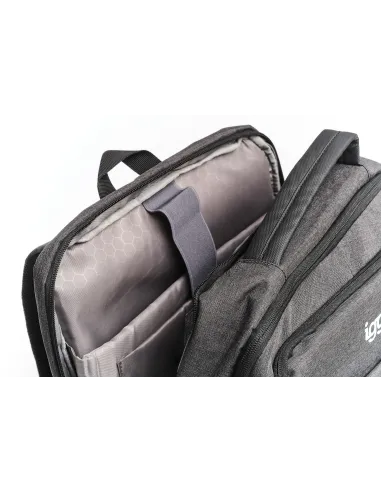 iggual Pack IGG317747 Mochila para Portátil 15.6" Marrón + IGG317624 COM-LED-1600DPI Ratón Óptico Negro