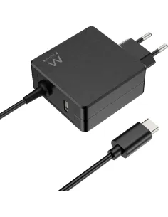 Ewent EW3978 Cargador para Portátil USB-C 65W + Puerto USB-A Negro-AATCAT0377