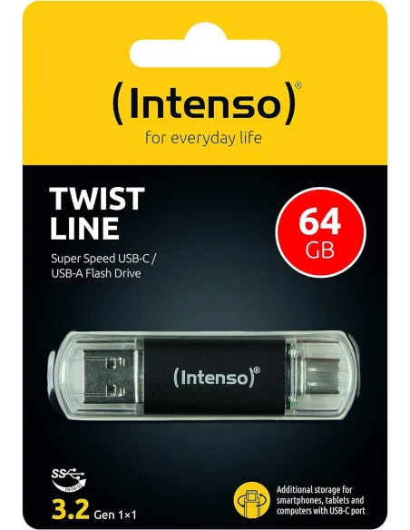 Intenso Twist Line 64GB USB-A/USB-C 3.2 Gen1