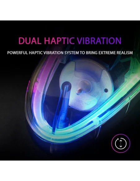 Mars Gaming MGP-24 Mando Inalámbrico 2.4GHz Neón RGB para PC/PS3/PS4/X360/Mac/Android