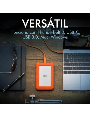 LaCie Rugged 2TB 2.5" USB-C  3.2 Gen 1