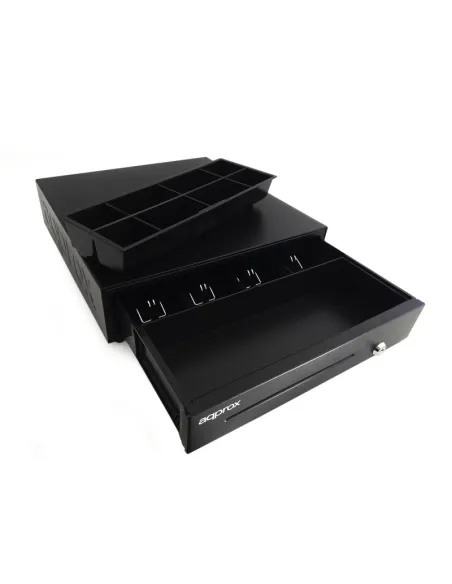 Approx appCASH01USB Cajón Portamonedas 41cm Negro