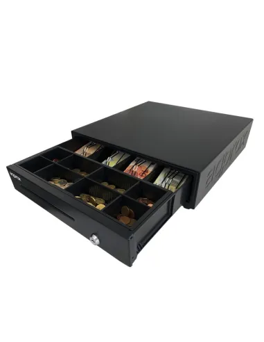 Approx appCASH01USB Cajón Portamonedas 41cm Negro