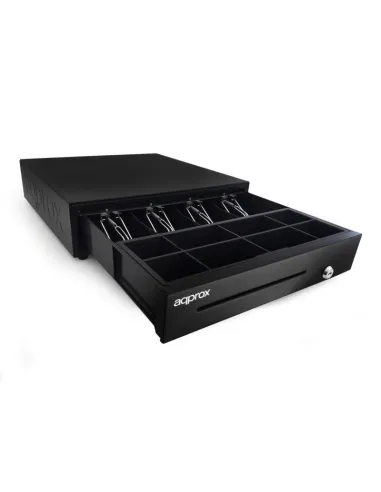 Approx appCASH01USB Cajón Portamonedas 41cm Negro
