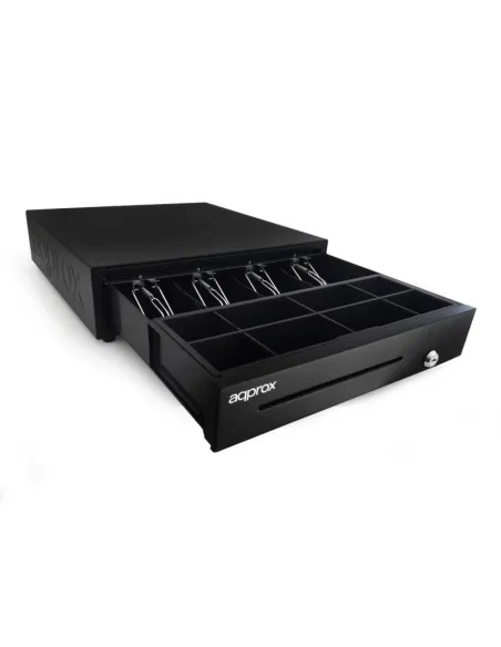 Approx appCASH01USB Cajón Portamonedas 41cm Negro
