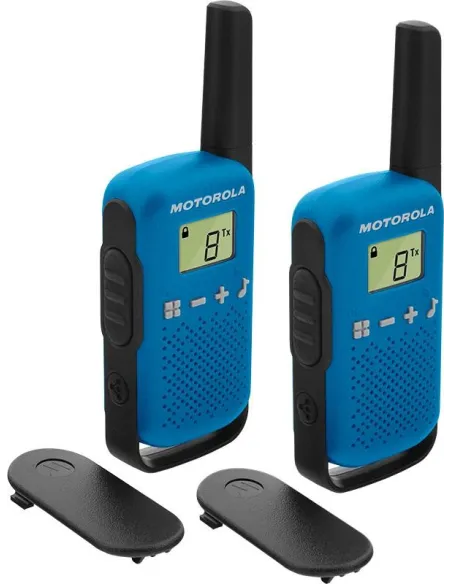 Motorola TLKR T42 Pack 2 Walkie Talkie Azules