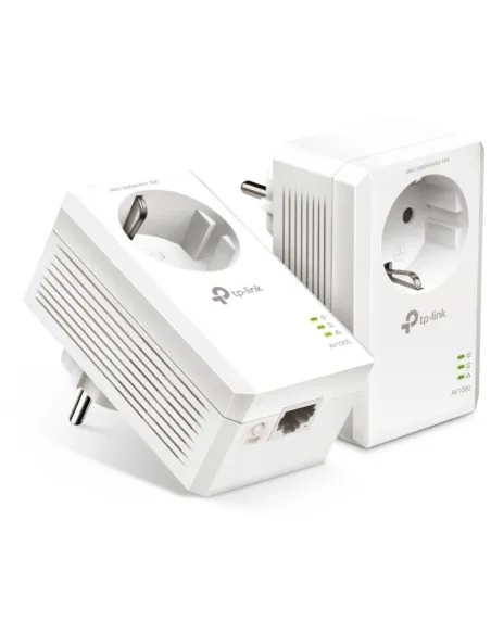 TP-Link TL-PA7017P KIT PLC Powerline Red Eléctrica AV1000 Gigabit Enchufe Incorporado 2 Unidades
