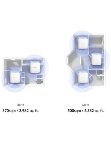 D-Link Eagle Pro AI Kit WiFi 6 Mesh AX1500 Pack 2 Unidades