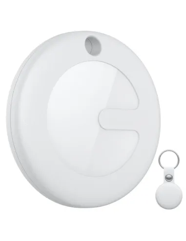 Leotec Localizador MiTag Compatible Apple con Llavero Blanco