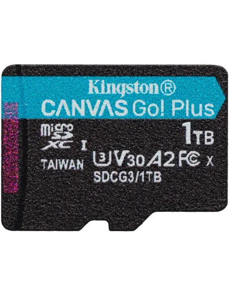 Kingston Canvas Go! Plus MicroSDXC 1TB UHS-I U3 V30 Clase 10 + Adaptador SD