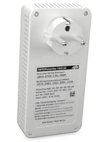 AVM Fritz! Powerline 1240 WLAN Set Repetidor WiFi 1200Mbps